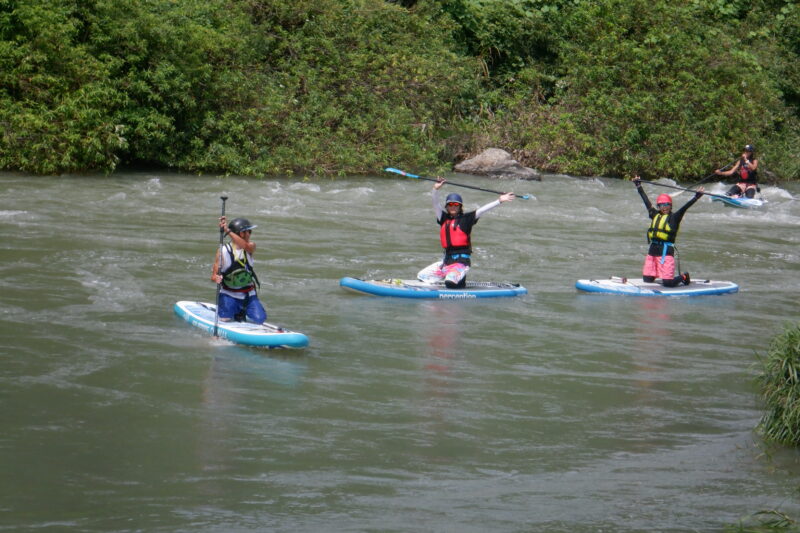 埼玉寄居町で川遊び　SUP　サップツアー