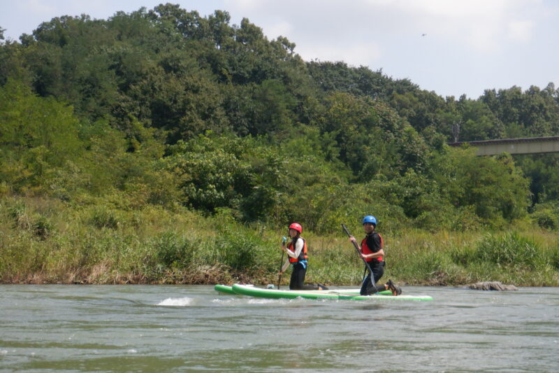 埼玉寄居町で川遊び　SUP　サップツアー