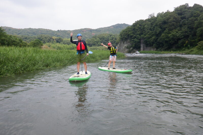 埼玉寄居町で川遊び　SUPサップツアー