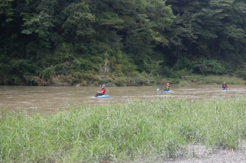 埼玉寄居町で川遊び　SUP