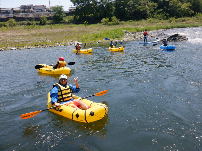 寄居町で川遊び川下り　サンブリンガー