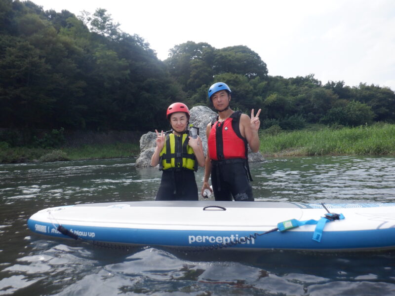 埼玉旅　寄居町で川遊び　サンブリンガー　サップツアー　サップ　リバーサップ